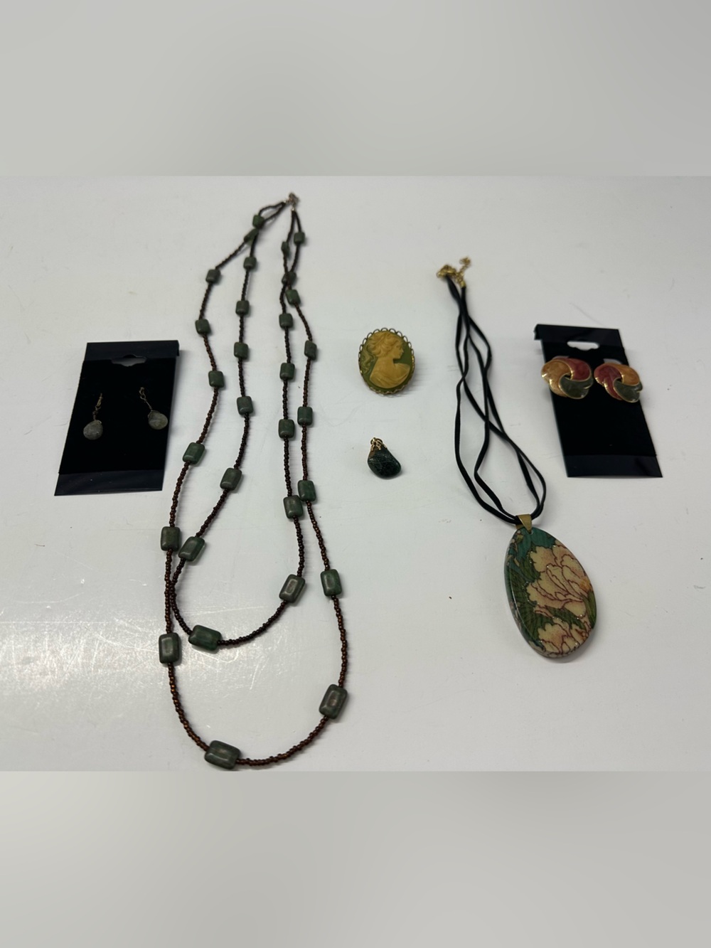 Vintage Green Jewelry Lot